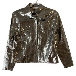 𝅺valentini Italy Metallic Jacket